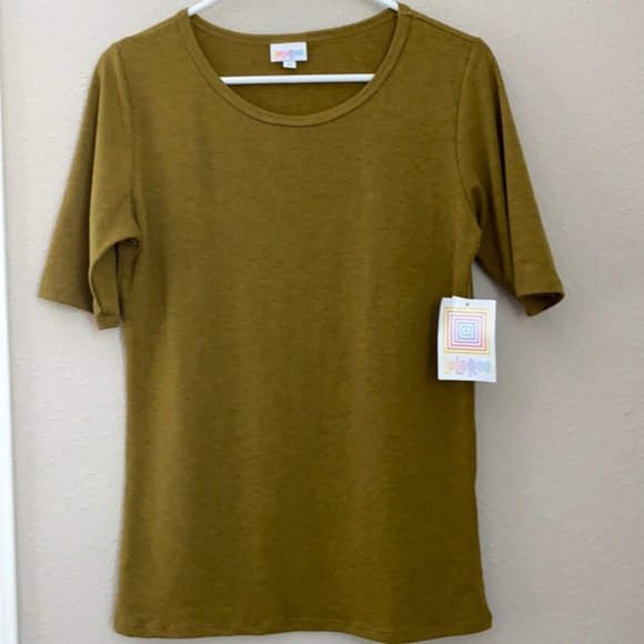 LuLaRoe Tops - LuLaRoe Gigi Mustard Yellow Women's Size Medium